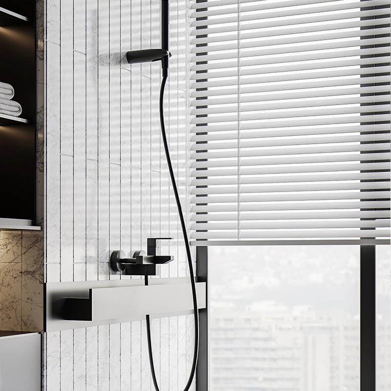 仿实木百a叶窗帘卷帘家用环保厨房卫生间浴室厕所防水防霉遮光升