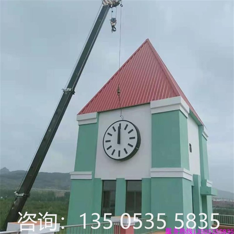 屋顶大钟大笨钟钟楼钟表报时大钟墙钟机械机O芯自动塔钟机芯景观
