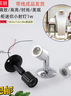 AC220v交流/低压直流led展柜货架1W迷你DC5V12V24V立柜手办小射灯