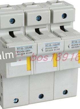 RT18-125AM 3P 22*58 690V 熔断器底座 导轨式125AM