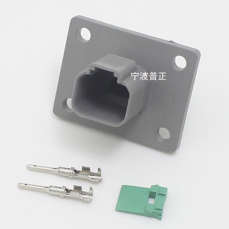AP汽车连接器DT04-2P3P4P6P8P12P-L012接插件带面板式固定插头