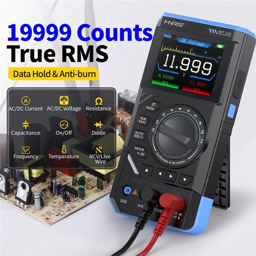 FNIRSI DST210三合一四位半数字万用表10M带宽示波器信号发生器