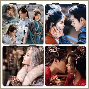 适用于七时吉祥丁禹兮杨超越周边化妆小镜子随便便携迷你双面折叠