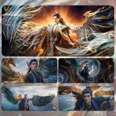 凡人修仙传鼠标垫超大国漫宿舍电竞游戏护腕键盘垫防滑二次元 桌垫