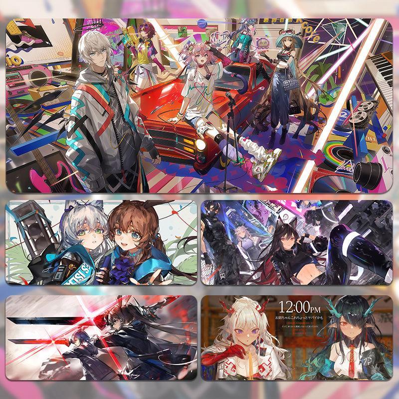 明日方舟鼠标垫超大号定制电脑键盘垫办公桌面游戏电竞护腕滑鼠垫