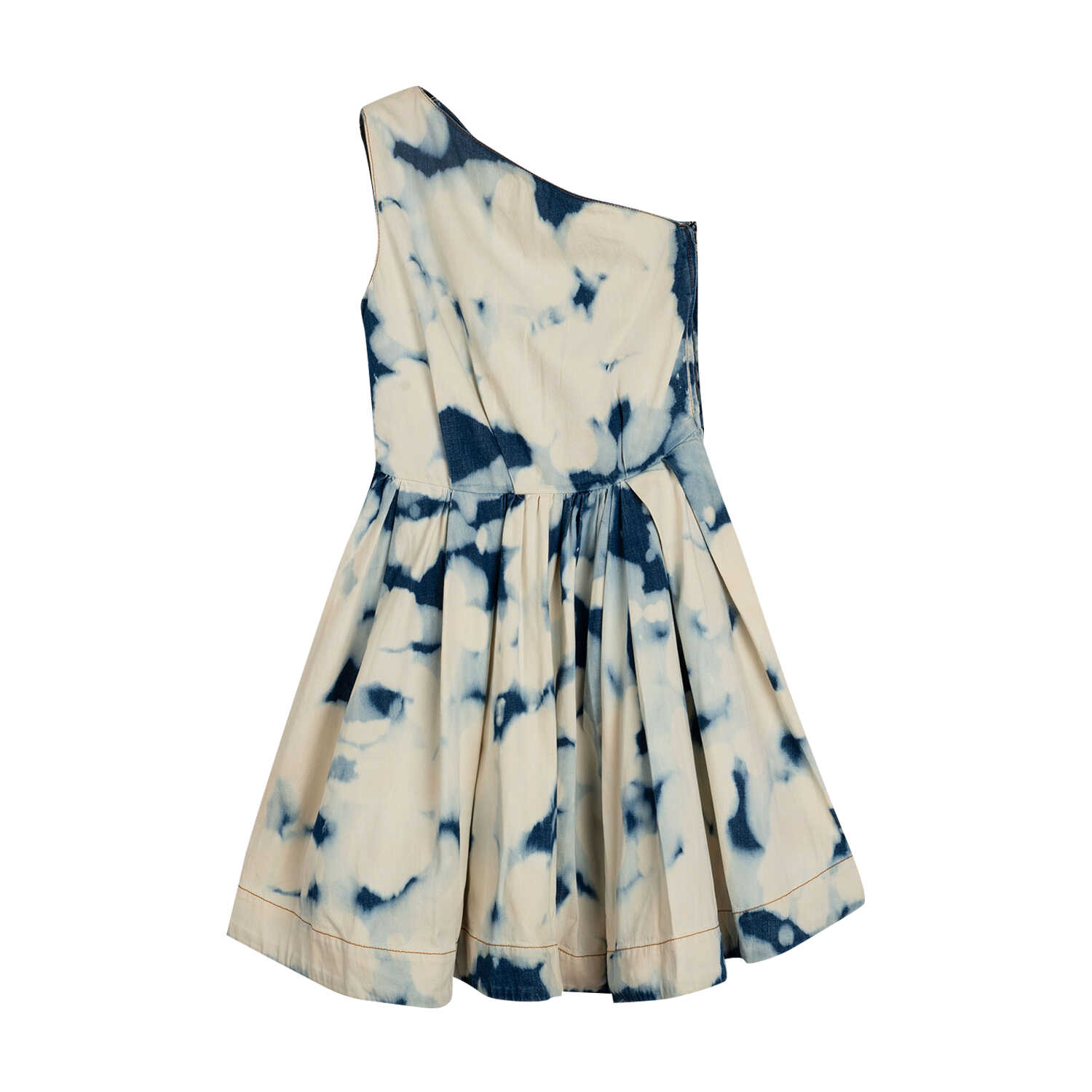 全棉甜美扎染小众设计不规则裙