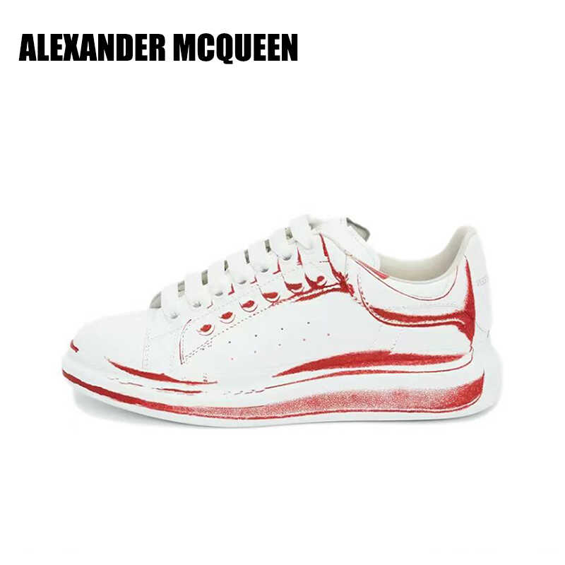 ALEXANDER MCQUEEN真皮复古情侣运动休闲鞋