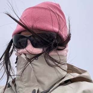 lululemon露露乐蒙刺绣羊毛混纺情侣毛线帽