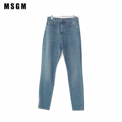 复古高腰显瘦直筒休闲牛仔裤