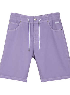 全新未使用 意大利奢侈品牌 MSGM 夏款男士紫色休闲短裤裤子