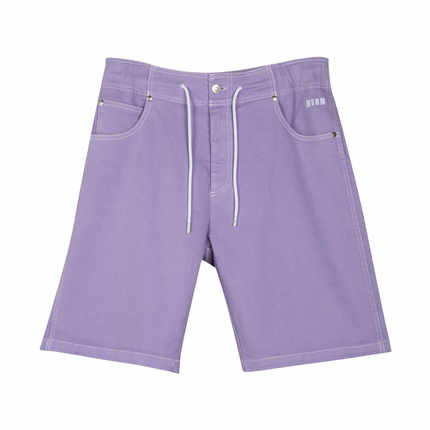 全新未使用 意大利奢侈品牌 MSGM 夏款男士紫色休闲短裤裤子