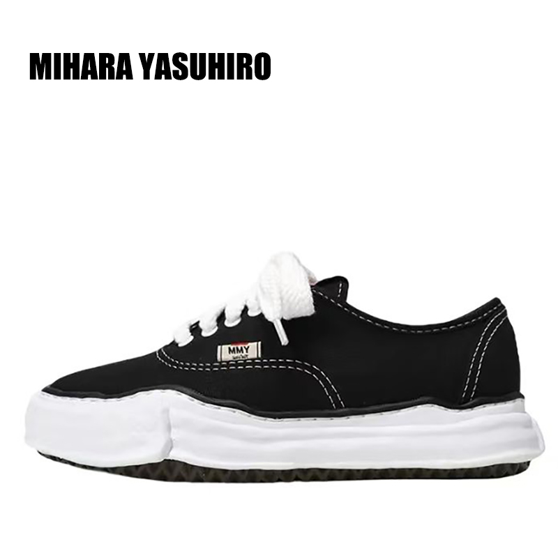 MIHARA厚底帆布休闲板鞋