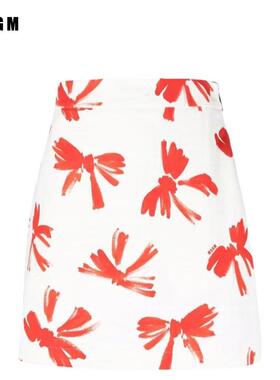 MSGM水洗女式牛仔短裙