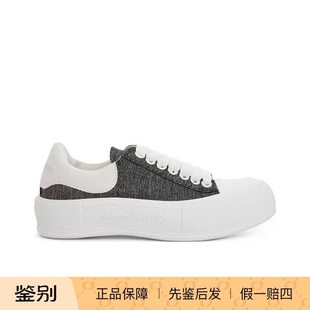 MCQUEEN ALEXANDER 麦昆23FW10厚底帆布鞋 先鉴后发