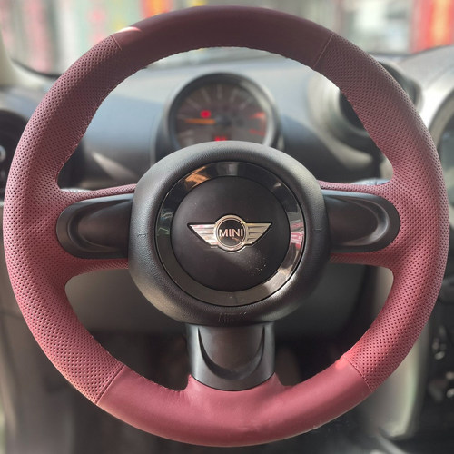 宝马mini真皮专车专用方向盘套