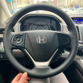 16款 凌派把套手缝专用内饰全包款 本田CR 17款 V方向盘套真皮13