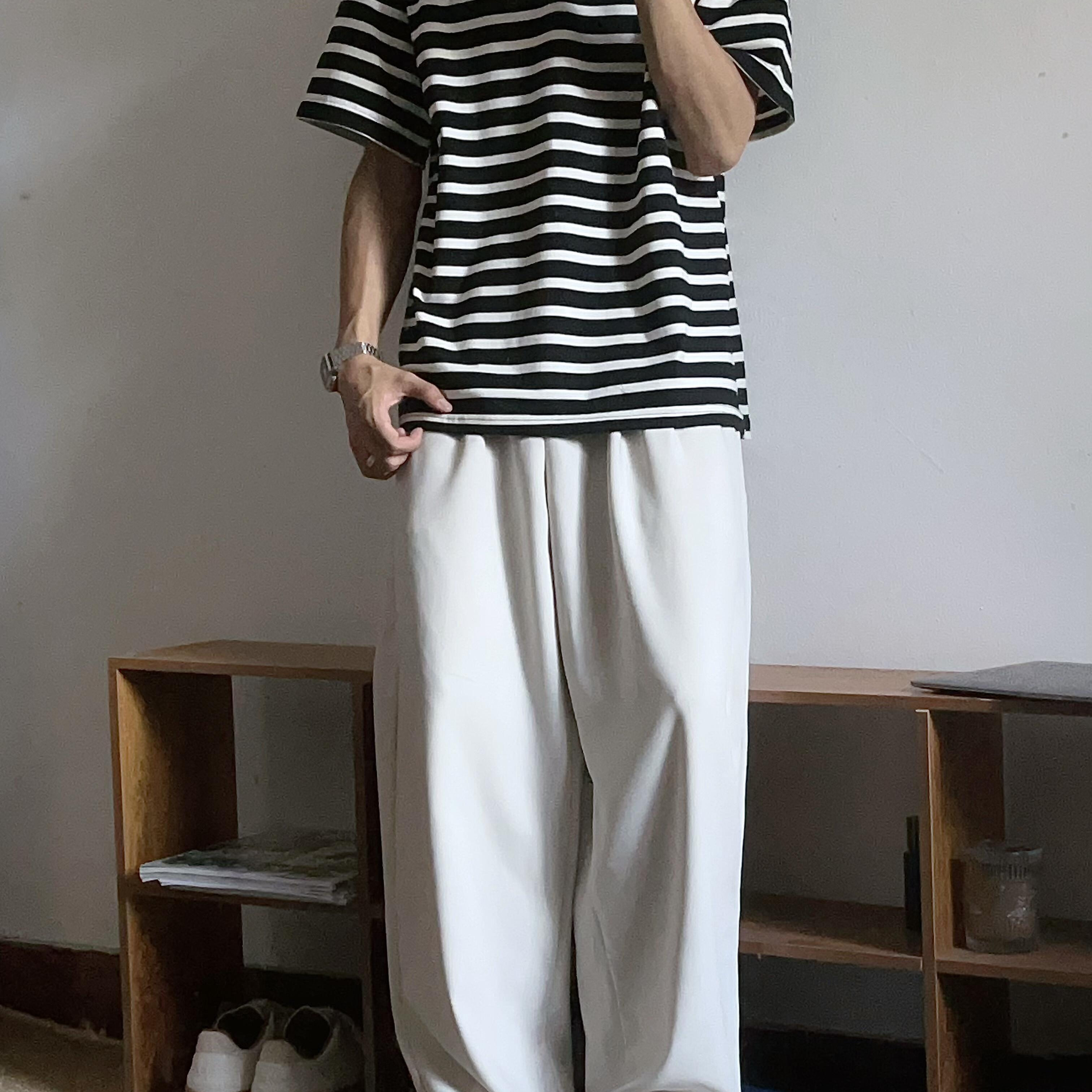 T恤衣服男2025新款爆款夏天男装搭配复古牛仔裤夏装时尚夏季套装