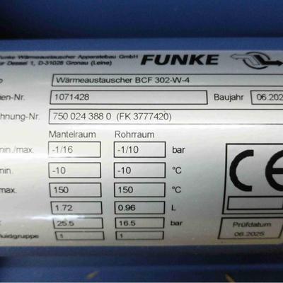 德国原厂Funke品牌热交换器/换热器-希而科优势供应