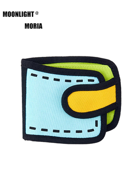 新款创意钱包女款女士卡包零钱包钱夹皮夹短款二次元2d短夹