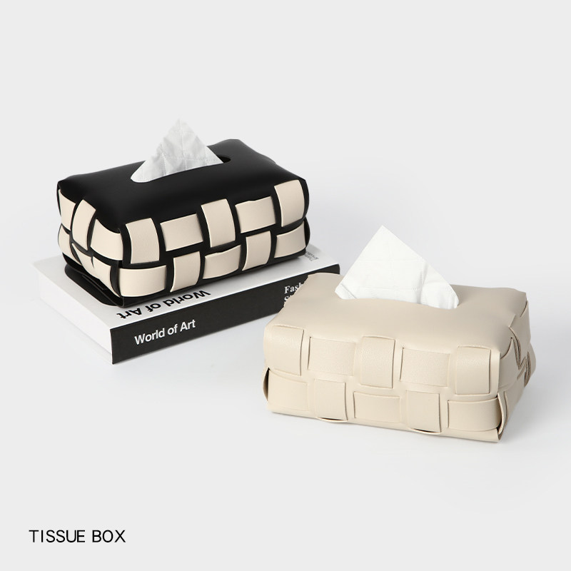 现代编织纹皮革纸巾盒简约创意北欧风家用轻奢客厅茶几高档抽纸盒,收纳整理,纸巾盒,淘宝优惠券,粉丝福利购,淘宝优惠卷