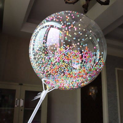 One Giant Transparent Balloon Colorful Bubble Balloon Birthd