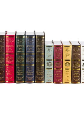 样板房欧式复古装饰书烫金柜道具假书书壳装饰装饰书本摆件仿真书