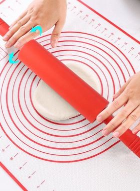 Plastic Handle Rolling Pin Non-Stick Silicone Kneading