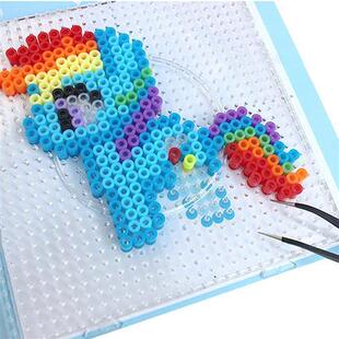 拼拼豆豆手工diy套餐纸质图纸拼豆画册拼豆豆教程1比1模板