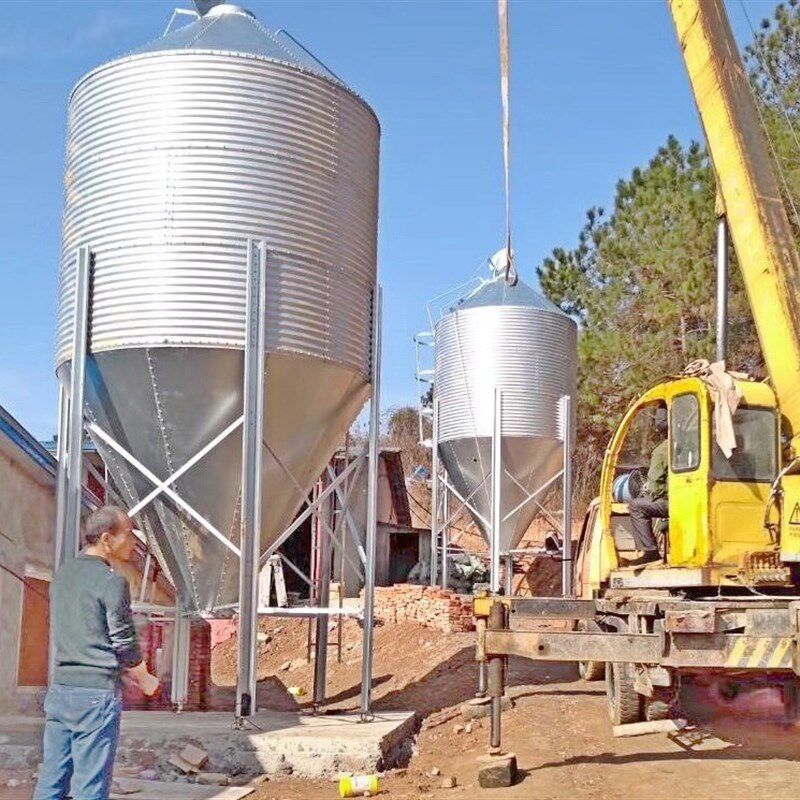 养殖畜牧料塔称重计量系统柱式料塔称重传感器模块 可接PLC料塔秤