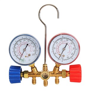 好货Car HVAC A/C Refrigeration Kit Manifold Gauge Set for R2