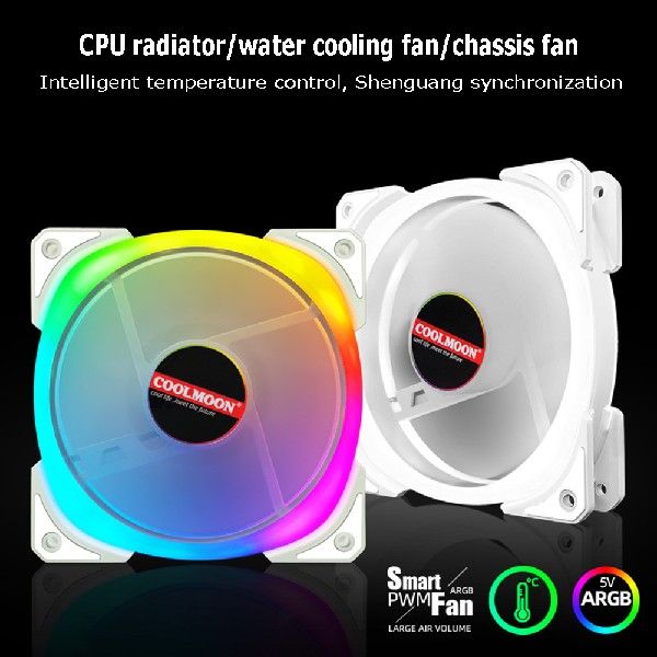 1/2/3/5Pcs COOLMOON 120mm PC Computer Case Fan Cooling