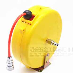 极速新pu包管自动伸缩纱带排管卷管器气鼓 五金气动工具风管夹纱