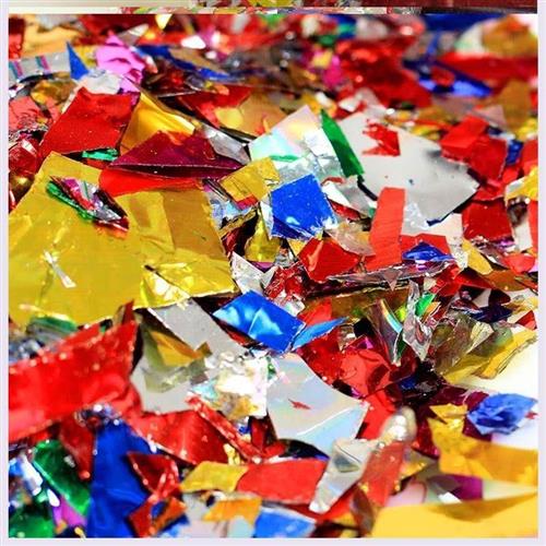 。彩色浪漫舞台结婚o碎纸婚庆结婚纸撒花彩纸碎花瓣亮片手撒塑料