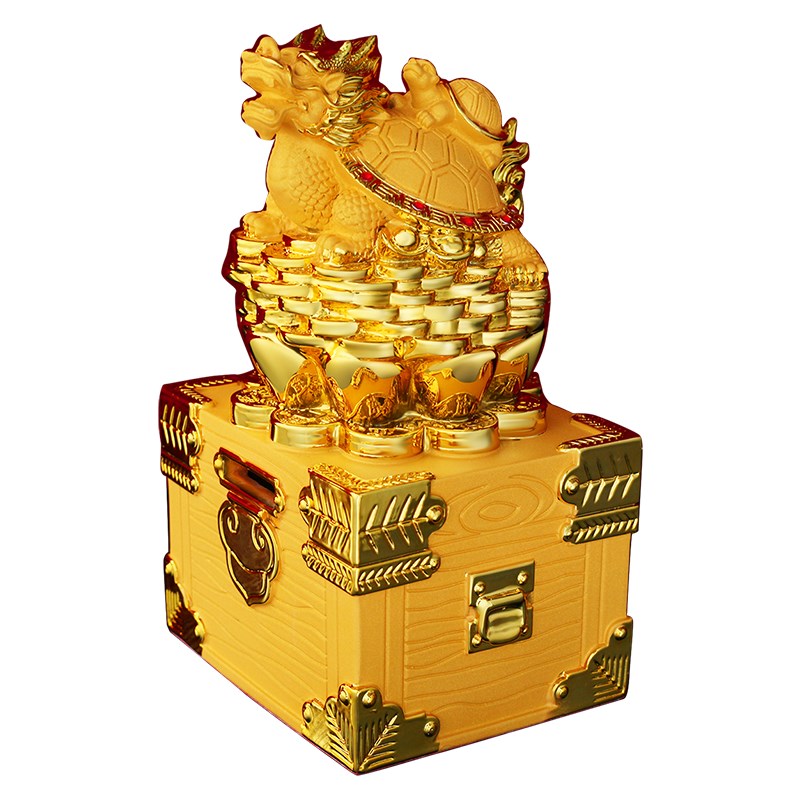 龙龟存钱罐大人用家用储蓄客厅储钱罐成人创意个性不可取只进不出