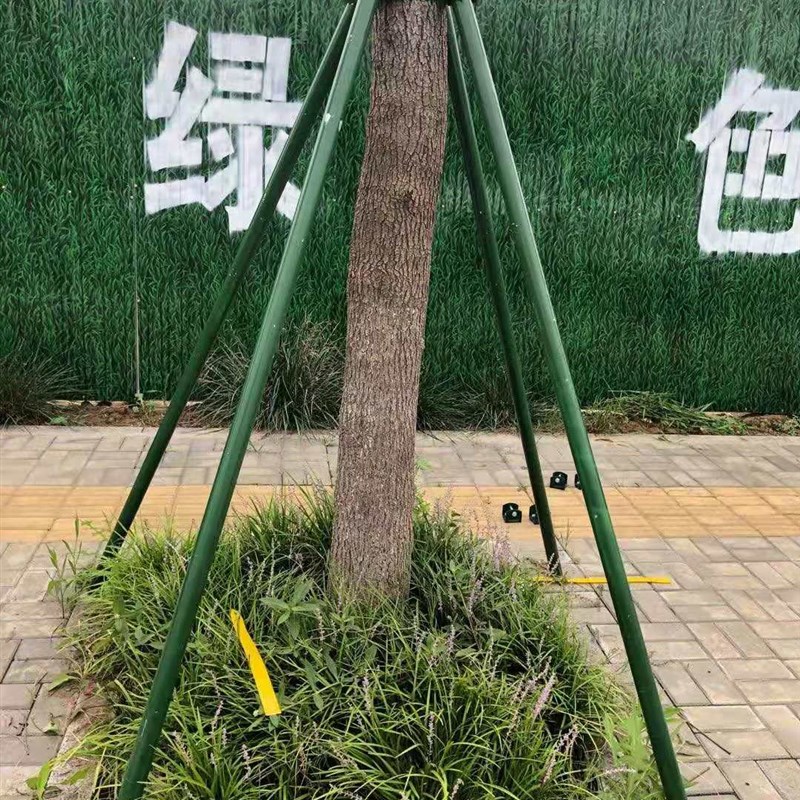 绿化行道树木支撑架钢管固定器园林苗木支架杆乔木防风金属树支撑