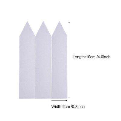 极速300 Pcs 4 Inch Plastic Plant Tags Garden Nursery Labels