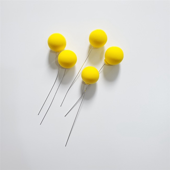 Hot clay wire balloocn cake decorative plug-in colorful whi