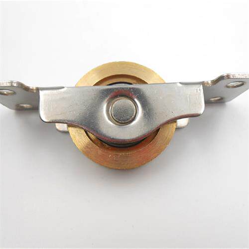 老式推拉木门下轨道轴承铜轮家俱衣整体橱柜移门滑轮铜轨凹槽趟门