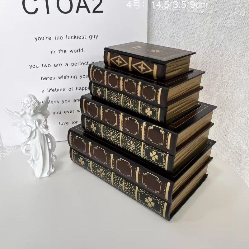 法式欧式类辅助摄影道具复古感电话地图新款影楼摄影摆件笔记本