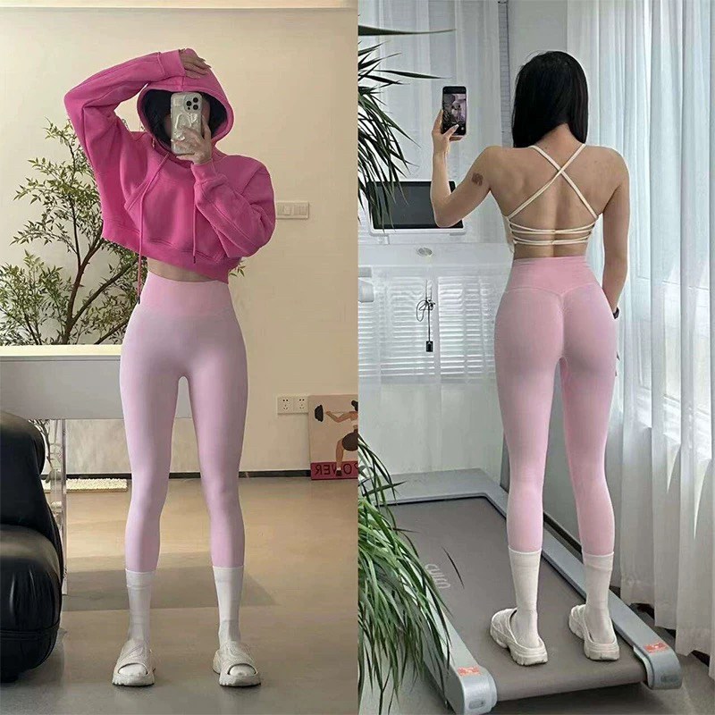 好货多巴胺收腹健身裤女蜜桃提臀运动紧身长裤子训练弹力跑步瑜伽