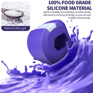 Food-grade Silica Gel Jaw Exercise Line Ball Muscle Trainin
