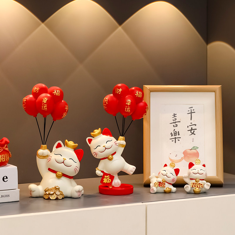 好货招财猫摆件家居入户门客厅电视柜酒柜玄关装饰品新房乔迁新居