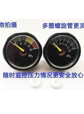 恒压表气压表黑色压力表电镀5 10 30 40MPa直径25mm高压小表