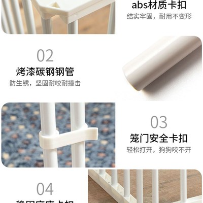 Foldable Pet Playpen Iron Fence Puppy Kennel dog cage