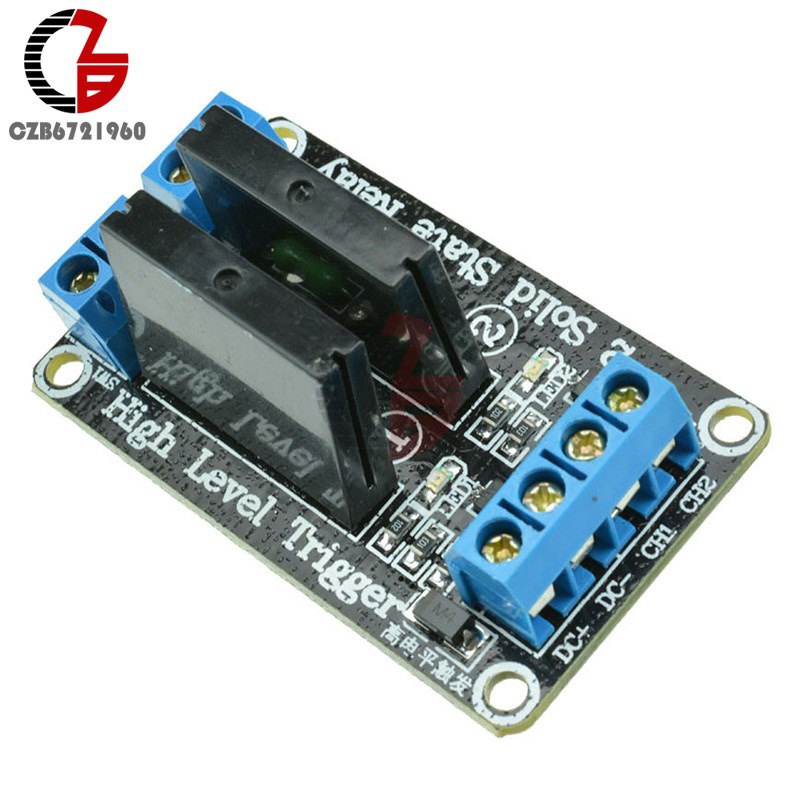 推荐DC 5V 2 Channel SSR G3MB 202P Solid State Relay Module H