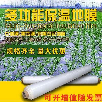 推荐新品农膜地膜农菜膜色2米宽x的地膜塑料布透明薄白蔬用地摸黑