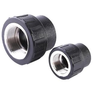 PE内牙直接内丝直接pe水管配件内螺纹铜接头S20*1/2F-S110*4F承插