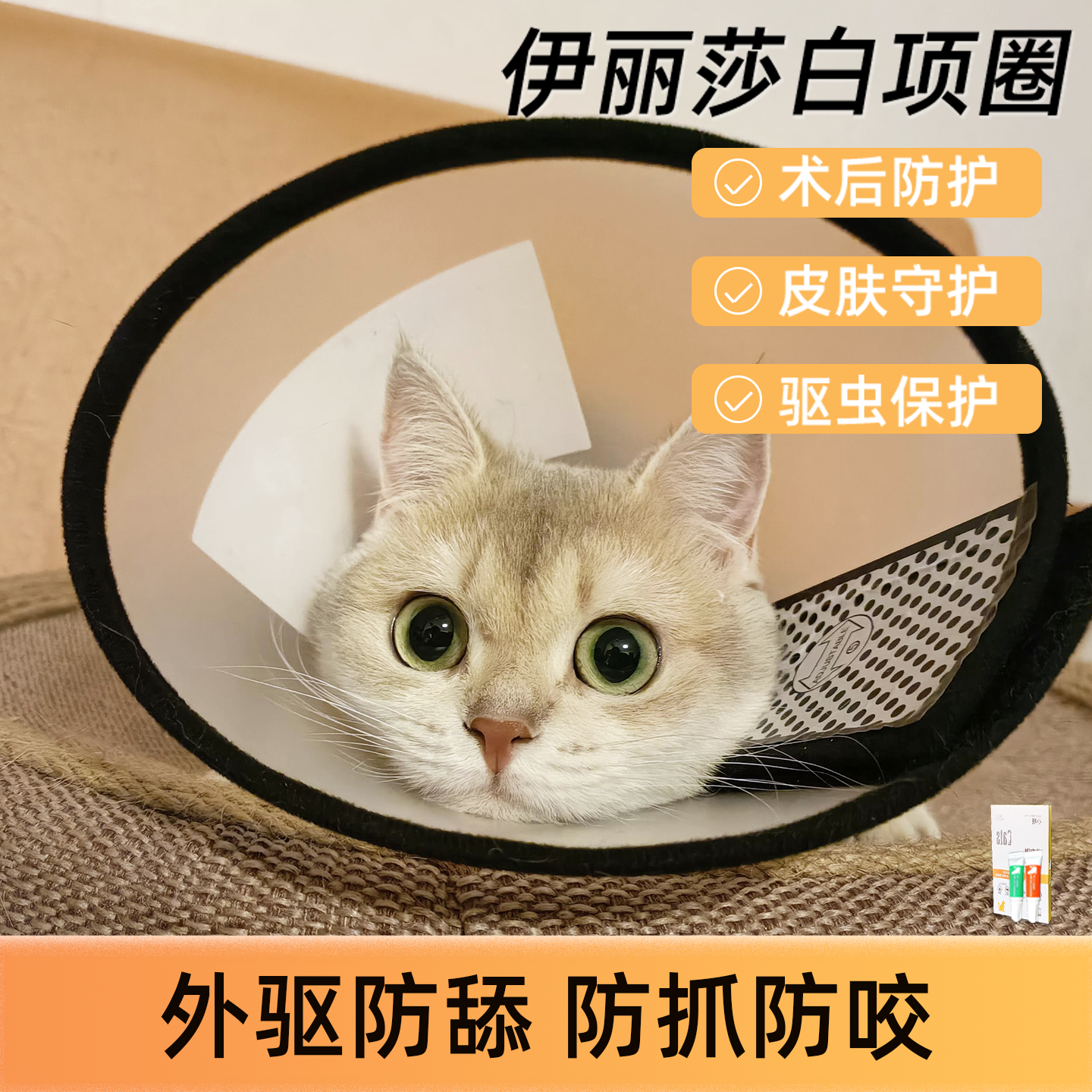 伊丽莎白圈宠物脖圈项圈防抓防咬