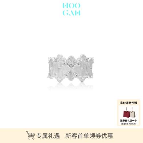 蕾丝925银新品高级小众戒指