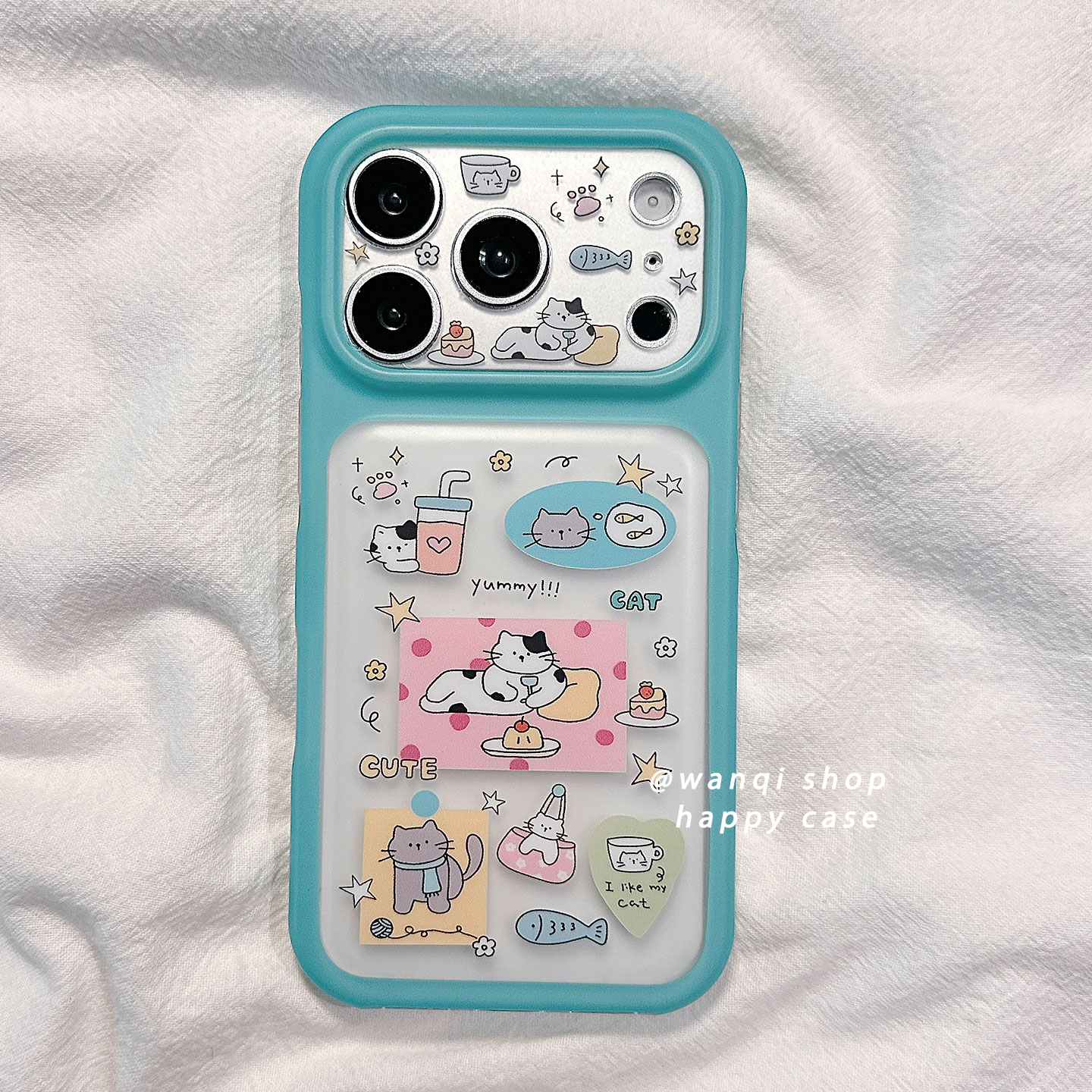 ins可爱超萌猫咪卡通适用苹果17手机壳iphone18promax高级感16pro硅胶15保护套18Pm新款防摔全包镜头磨砂女软
